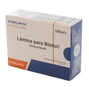 LAMINA DE BISTURI Nº 12 CX 100 STERILANCE