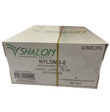 NYLON PRETO 3-0 C/AG RETA 6,0 SHALON