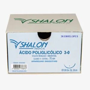 ACIDO POLIGLICOLICO 3-0 C/AG.3 CR SHALON